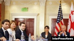 U.S. Vice President Joe Biden meets with representatives of the opposition and public organizations in Tbilisi