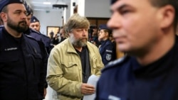 Археолог Александр Бутягин в окружном суде Варшавы, 15 января 2026 года