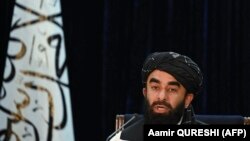 Zëdhënësi i talibanëve, Zabihullah Mujahid.
