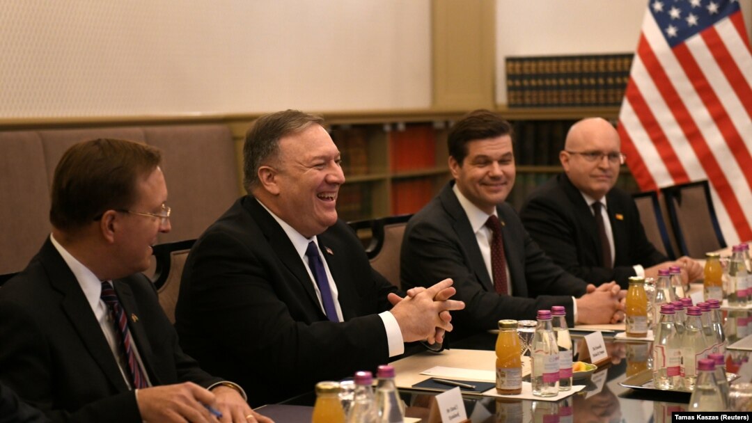 Secretarul de stat Mike Pompeo la Budapesta, 11 februarie 2019
