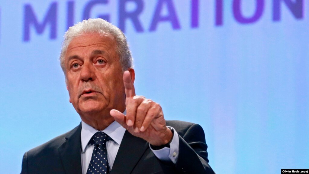 European Commissioner for Migration and Home Affairs Dimitris Avramopoulos (file photo)