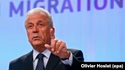 European Commissioner for Migration and Home Affairs Dimitris Avramopoulos (file photo)