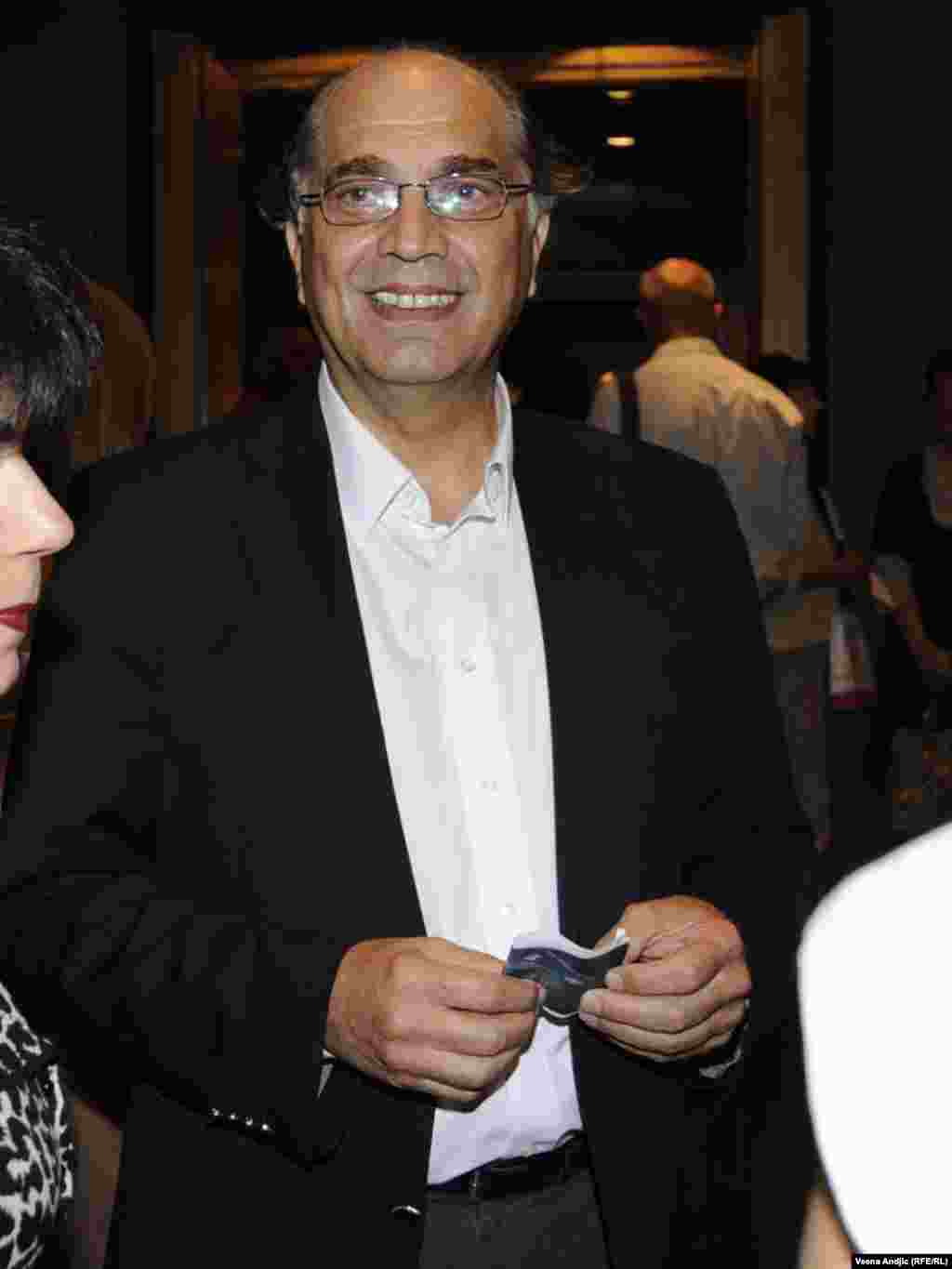 Glumac Voja Brajović na otvaranju 44. BITEF-a, 15.09.2010. Foto: Vesna Anđić