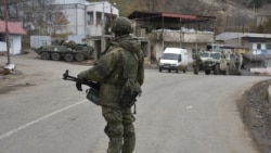 В Нагорном Карабахе с ноября прошлого года были дислоцированы российские военные в роли миротворцев, фото 2020 года