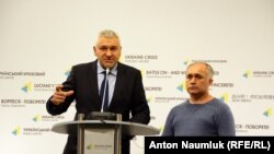 Марк Фейгин на пресс-конференции в Киеве