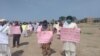 Students from Janikhel, a town in the former Federally Administered Tribal Areas, protest to demand internet access on April 10
