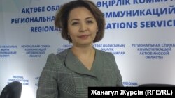 Ләззат Оразбаева, Ақтөбе облыстық білім басқармасының басшысы. Ақтөбе, 13 наурыз 2018 жыл.