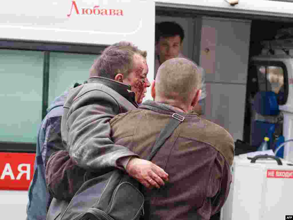 Minsk, 11.04.2011. Foto: AFP / Anton Motolko