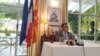 Ambasadori i Francës në Shkup, Kristian Timonie, gjatë konferencës me gazetarë, 24 tetor 2019. 