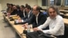 Обвинетите Миле Јанакиески, Спиро Ристовски, Трајко Вељаноски и Владимир Атанасовски на прво рочиште од судењето за 27 април