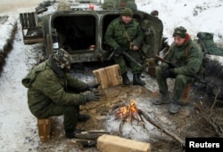 Separatisti in Lugansk.