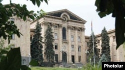 Armenia -- The parliament building in Yerevan, undated