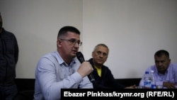 Адвокат Рустем Кямилев на ежемесячной встрече общественного объединения «Крымская солидарность», 29 сентября 2019 года