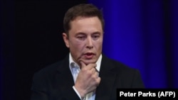 Американский бизнесмен Илон Маск, совладелец Tesla. 
