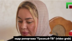 Белкиса Минцаева в репортаже гостелеканала Чечни