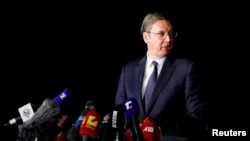Štukanovo učešće na protestima protiv nasilja u Beogradu prokomentarisao je i predsednik Srbije Aleksandar Vučić (na fotografiji u martu 2023.) koji je Štukana nazvao 'kriminalcem'
