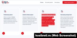 Objašnjenje koraka koji su potrebni za podnošenje prijave.