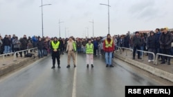 Blokada Varadinskog mosta u Novom Sadu, 3. januar 2024.