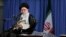 Supreme Leader, Ayatollah Ali Khamenei, listens to the speech of students on Wednesday, May 22, 2019.