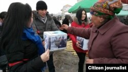 Оштун борбордук базарындагы IsmanLife акциясы. 25-январь, 2015-жыл. 