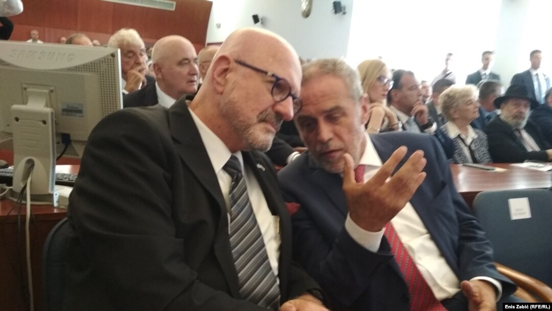 Ilan Mor, izraelski ambasador u Hrvatskoj, i Milan Bandić, gradonačelnik Zagreba