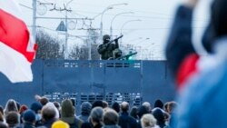 Акцыя пратэсту супраць афіцыйных вынікаў прэзыдэнцкіх выбараў у Менску, нядзеля, 25 кастрычніка 2020 году
