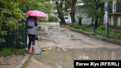 UKRAINE - rain in Sevastopol, 01Nov2020