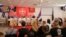 Konferencija ultradesničarskih partija u Press centru Udruženja novinara Srbije (UNS) u Beogradu, 31. maj 2026.