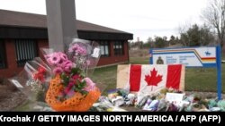 Një memorial i ngritur për viktimat e një aksidenti në Kanada, fotogragi nga arkivi. 