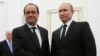  В Москве встретились президенты Франсуа Олланд и Владимир Путин