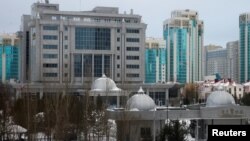 Вид на отель, в котором проводились мирные переговоры по Сирии. Астана, 23 января 2017 года.