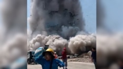 The Moment Bangkok Building Collapses In Earthquake