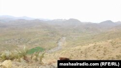 Nazi hills in Khost, Afghanistan where clashes erupted between Afghan and Pakistani forces on Sunday. 