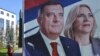 Millorad Dodik, anëtari serb i presidencës trepalëshe të Bosnjës dhe Zhelka Cvijanoviq, presidente e entitetit Republika Sërpska. Fotografi e 3 tetorit 2018.