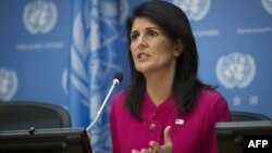 Ambasadorja e SHBA-së në OKB, Nikki Haley. 