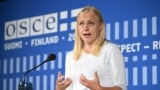 Finska šefica diplomatije Elina Valtonen, trenutno predsjedavajuća OSCE-a, na obilježavanju 50. godišnjice Helsinškog završnog akta u Helsinkiju, 31. jula 2025.