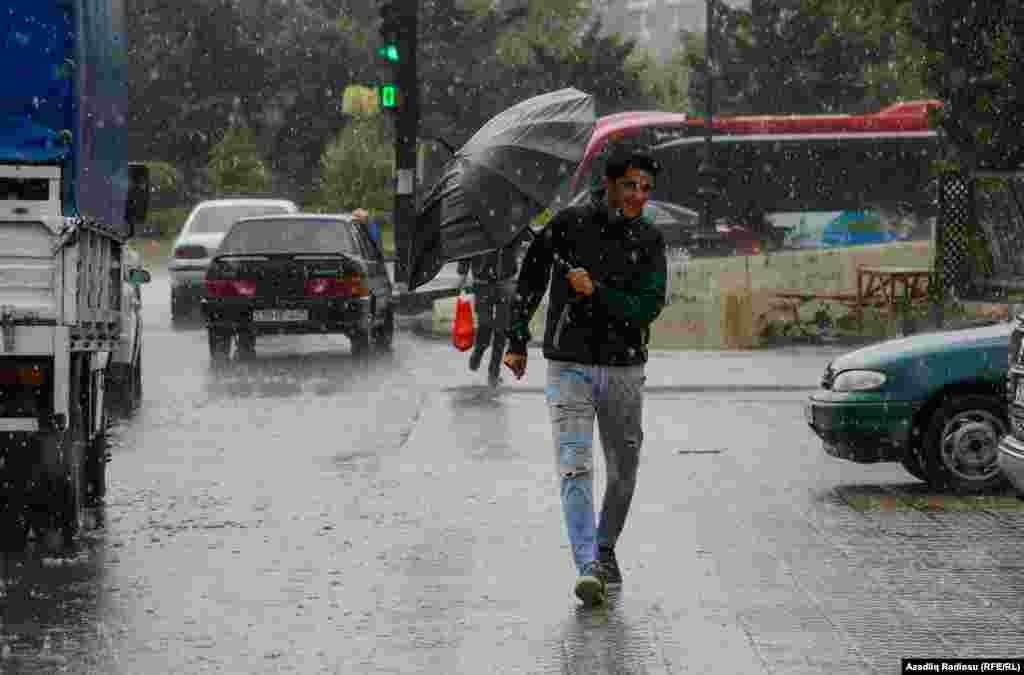 Azerbaijan, Baku rain