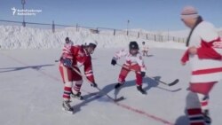 Kyrgyz Kids Chase Ice Hockey Dreams