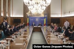 Government meeting with president Klaus Iohannis and prime minister Florin Citu. Bucharest 14.07.2021