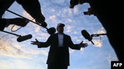 US President Donald Trump speaks to reporters on September 13. He called on Ukraine to cease attacks on Russian diesel sites.