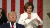 Președinta Camerei Reprezentanților, Nancy Pelosi, rupe discursul în forma scrisă pe care președintele american Donald Trump l-a prezentat despre starea națiunii