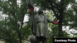Колумб в Центральном парке Нью-Йорка