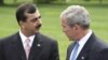 Pakistani Prime Minister Yousuf Raza Gilani (left) with U.S. President George W. Bush in Washington in July.