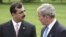 U.S. -- President George W. Bush talks with Pakistani Prime Minister Yousaf Raza Gilani in Washington, D.C., 28Jul2008 