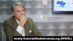 Віктор Ющенко, президент України (2005-2010 р.р.), у студії Радіо Свобода, 2013 рік