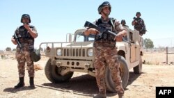 Иорданские военнослужащие на посту. Иллюстративное фото.