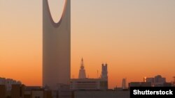 نمایی از برج المملکه در ریاض