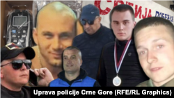 Fotografije deportovanih državljana Srbije koje je objavila policija Crne Gore (RSE ilustracija).