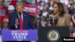 Donald Trump dhe Kamala Harris