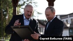  Александр Лукашенко и Владимир Путин. 